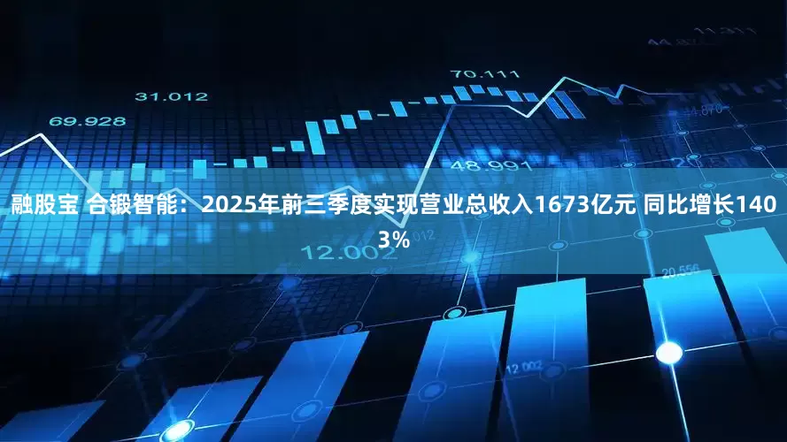 融股宝 合锻智能：2025年前三季度实现营业总收入1673亿元 同比增长1403%
